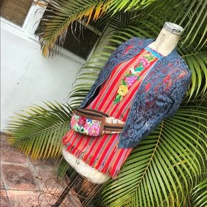 Huipil fanny pack. huipil bag, hip bag FLORAL